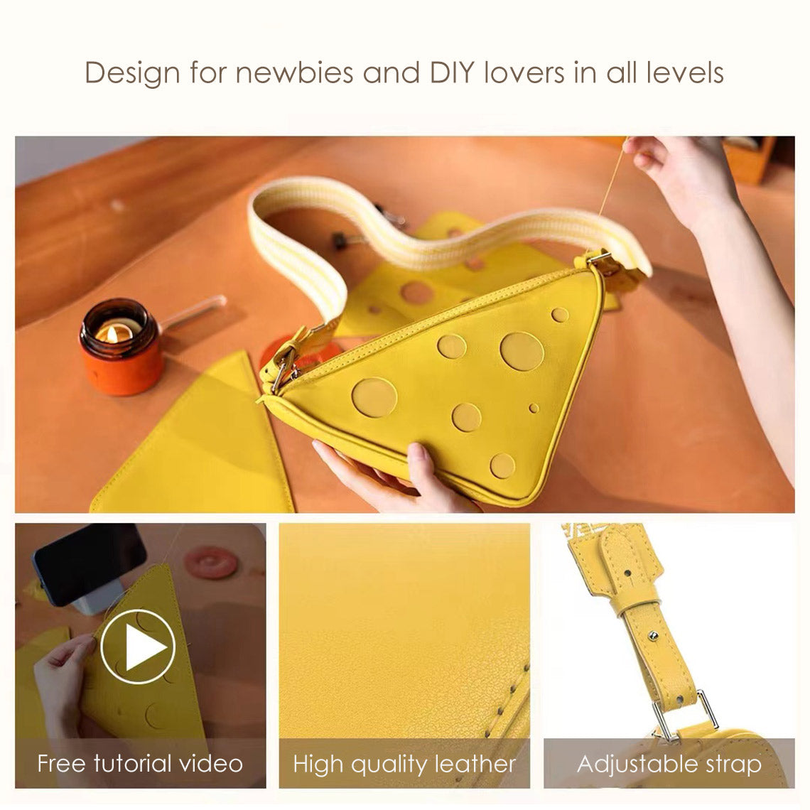 Sew up A Leather Bag Kit | How to Make a Designer Handbag | POPSEWING™
