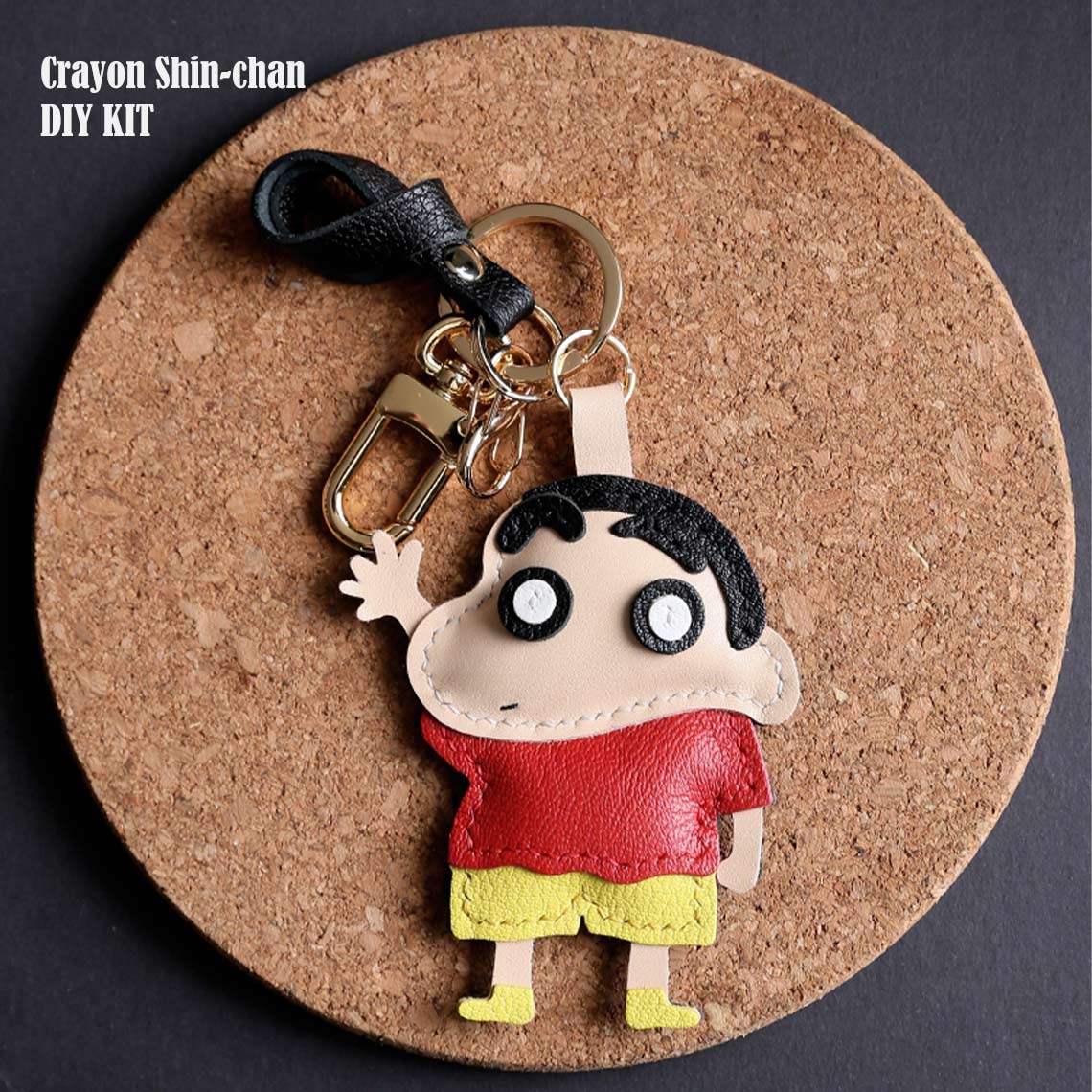 POPSEWING Leather Keychain DIY Kit | Anime Shin Chan Leather Keychain ...