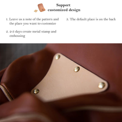 DIY saddle bag | Customized leather bag | Stamp embossing leather