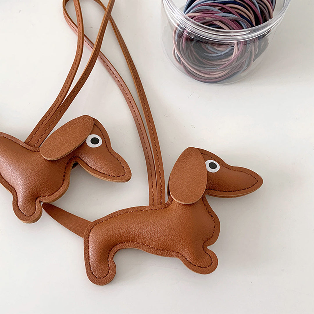 Designer Bag Charm | Dachshund Dog Bag Charm - POPSEWING™ Handmade Leathercrafts