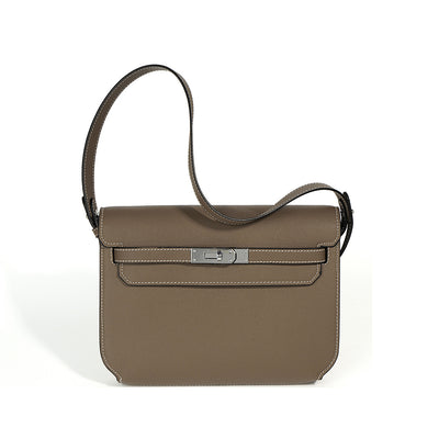 Taupe Kelly Depeches Pouch Dupe | Black Leather Crossbody Bag - POPSEWING™