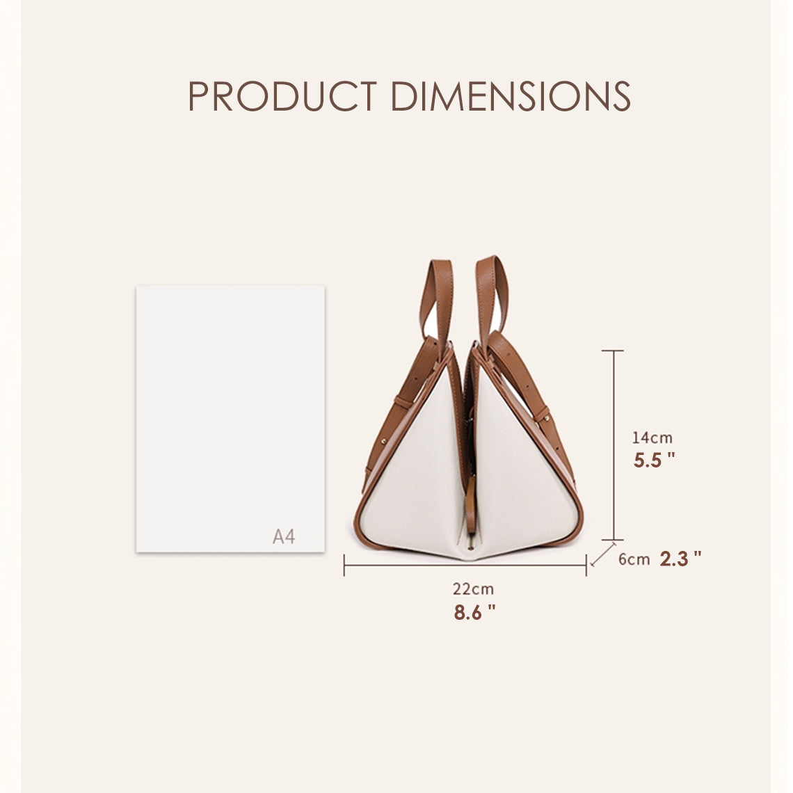 Brown leather tote bag size dimensions | How to make a tote bag | POPSEWING™