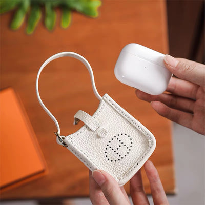 POPSEWING™ Leather Mini H Bag Charm Airpods Earbuds Case 