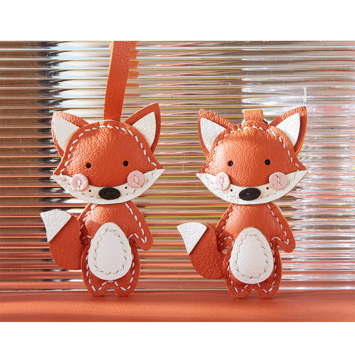 Handmade Fox Charm | Leather Charm DIY Kits for Beginners - POPSEWING™