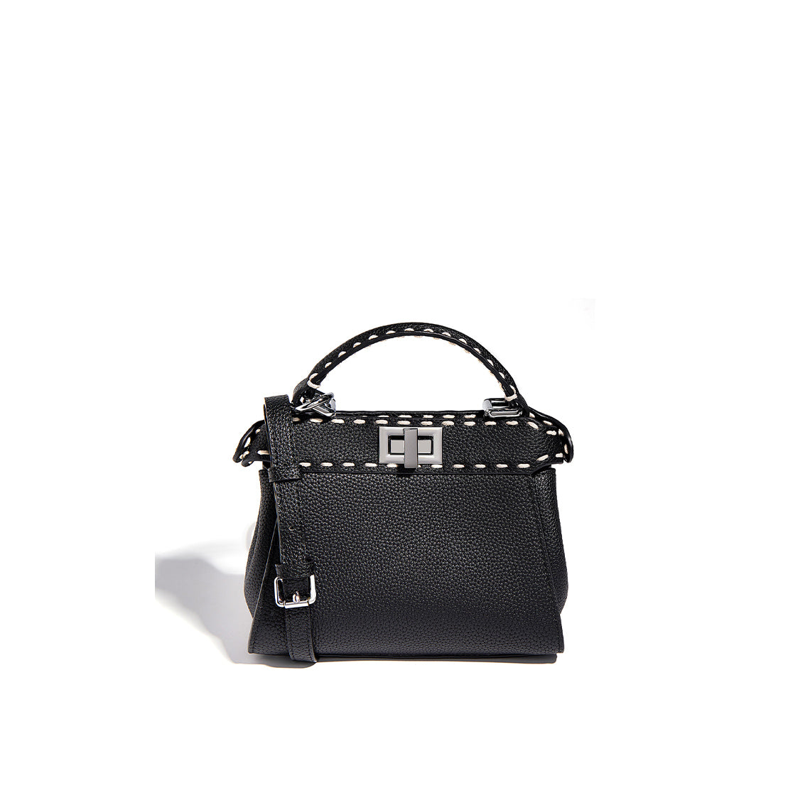 Black Leather Handbags Designer | Black Crossbody Bag - POPSEWING™
