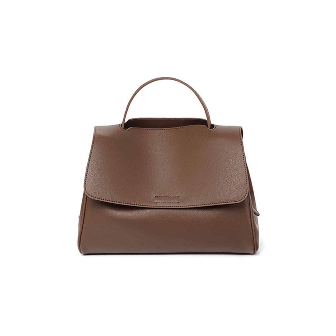 Dark Brown Leather Handbags | Top Handle Handbag Crossbody Bag - POPSEWING™