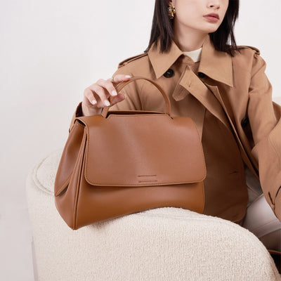 Top Handle Leather Handbags | Minimalist Bags for Women - POPSEWING™
