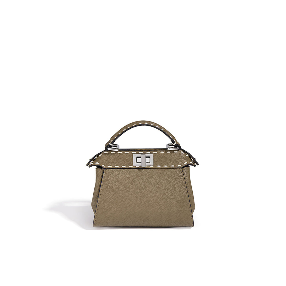 Taupe Genuine Leather Handbag | Inspired Designer Handbag - POPSEWING™