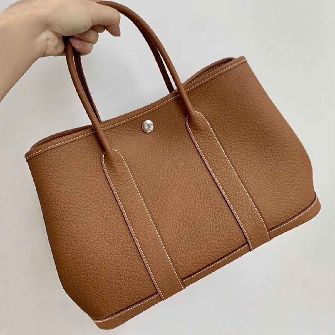 Real Genuine Leather Handbags | Brown Leather Handbag - POPSEWING™