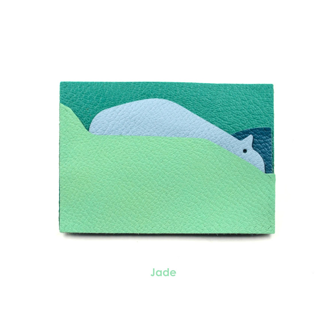Funny Gift Card Holders in Jade | Hippo Animal Card Holder for Kids