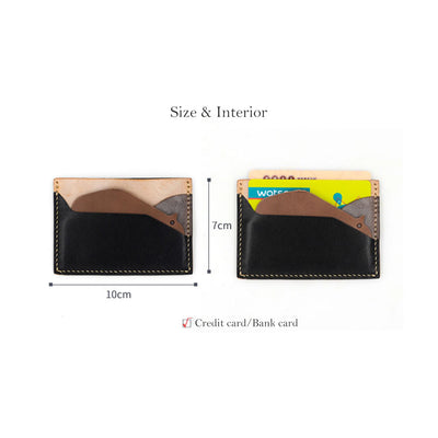DIY Credit Card Holder Leather Purse Kit | Size - POPSEWING™
