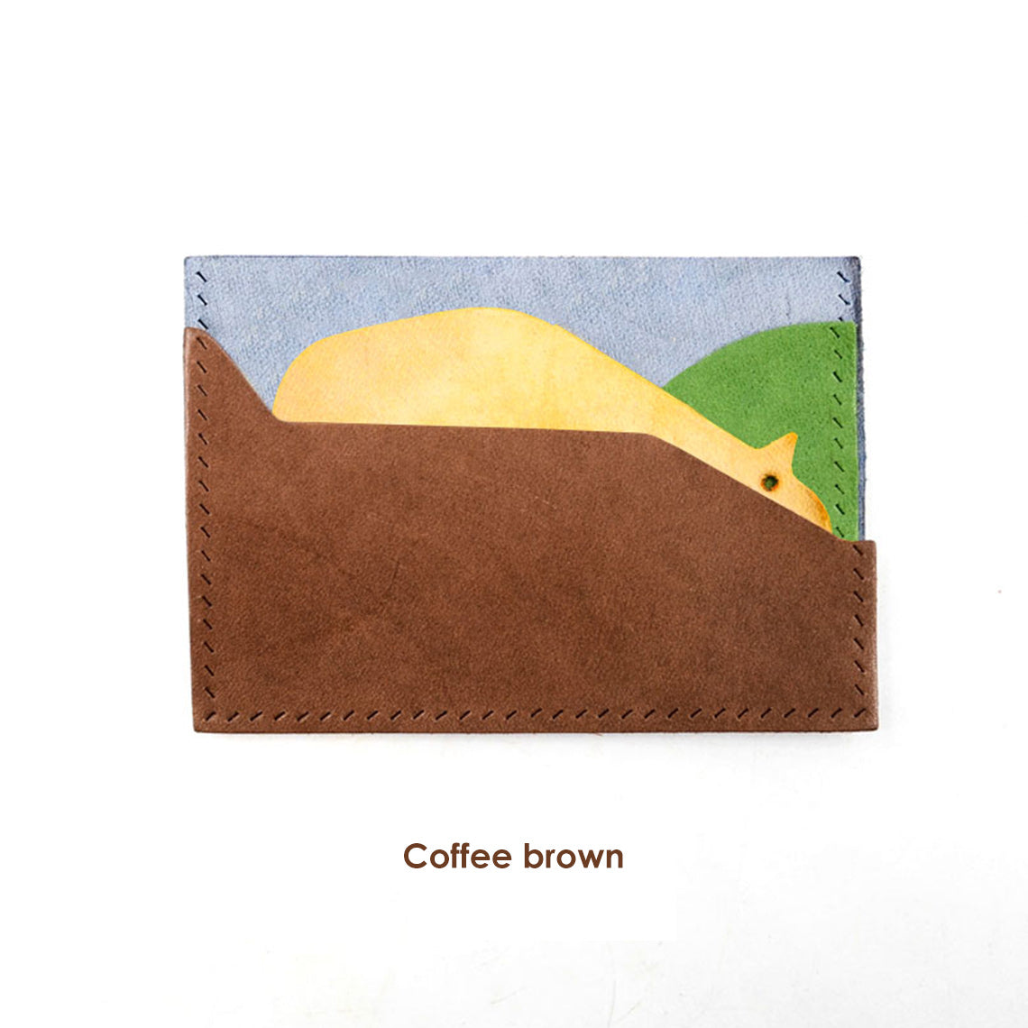DIY Card Holder Kit in Coffee Brown | Card Holder for Kids