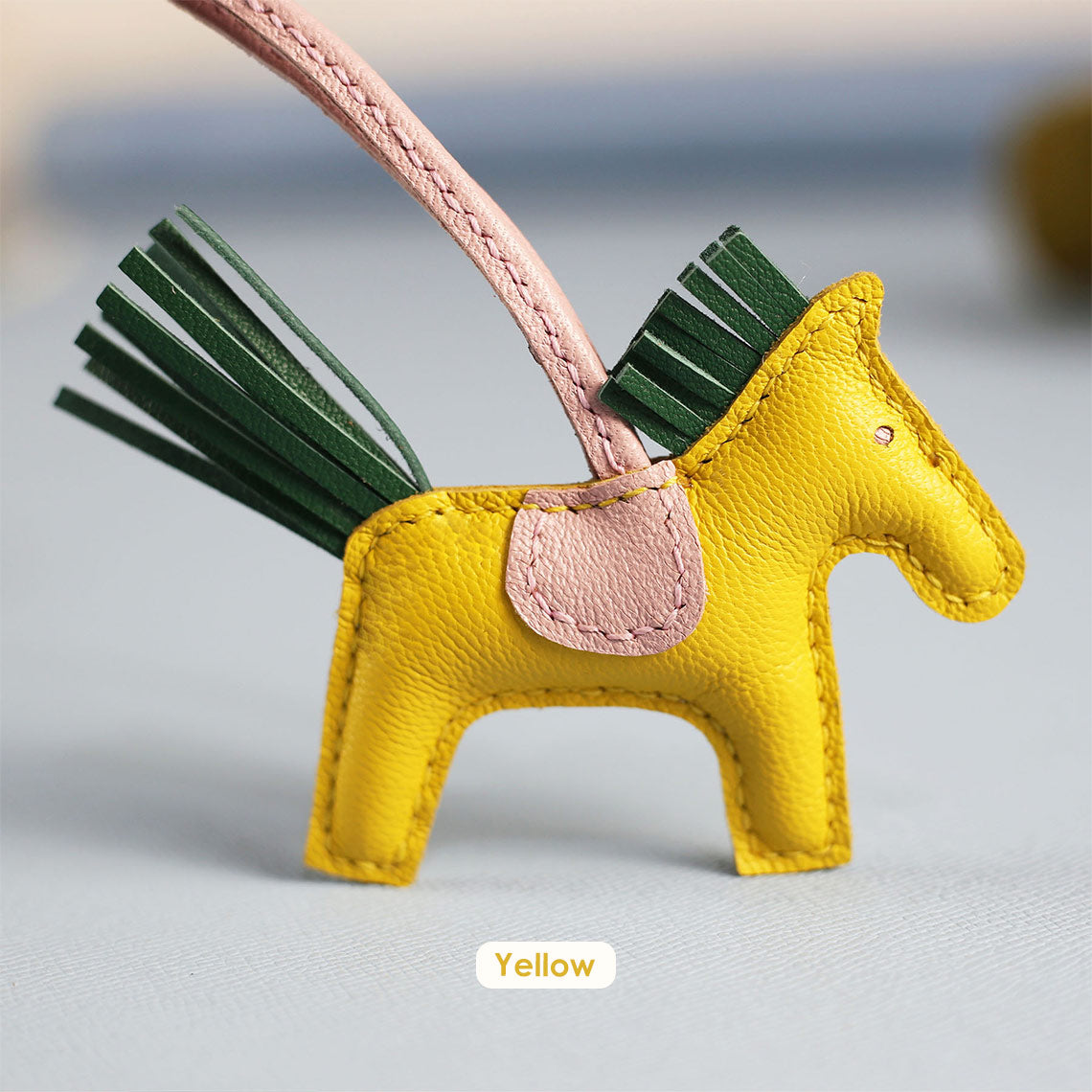 Yellow & Green Rodeo Horse Bag Charm Keychain | Luxury Bag Accessories for Affordable Price - POPSEWING™