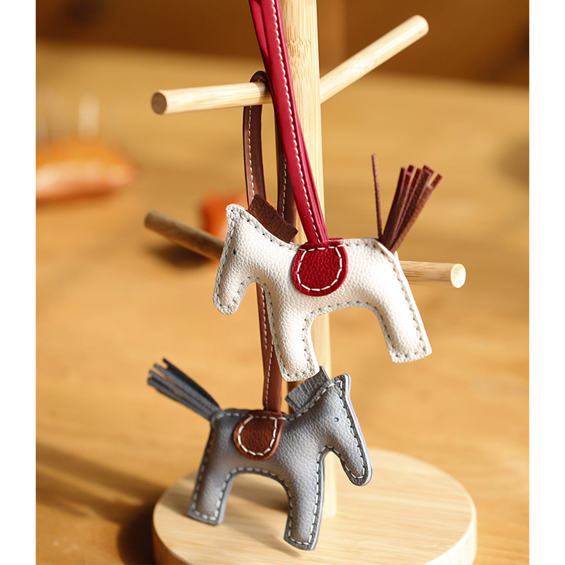 Leather Rodeo Horse Bag Charm DIY kit - Make a Horse Charm