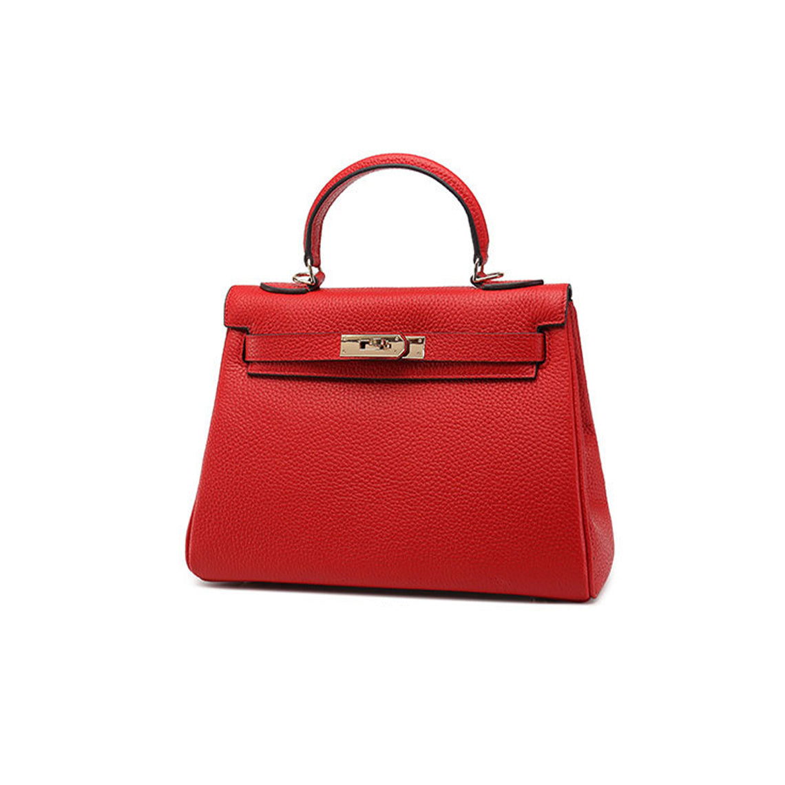 Designer Luxury Handbag | Red Leather Handbag - POPSEWING™