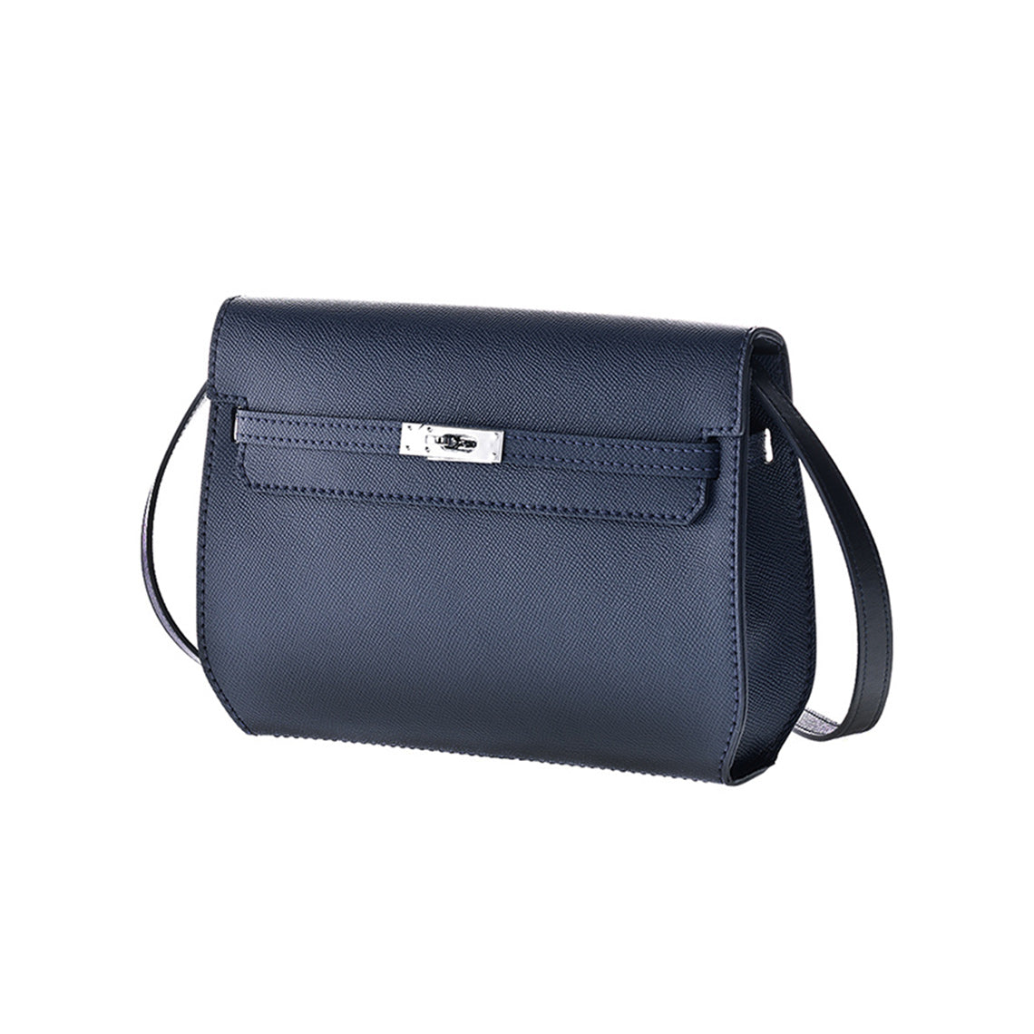 Calfskin DIY Kelly Depeches 25 Bag in Navy Blue | Handmade Inspired Luxury Bag - POPSEWING™