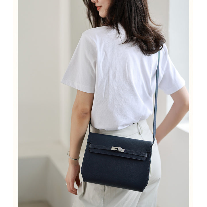 Inspired Kelly Depeches Luxury Crossbody Bag in Dark Blue - POPSEWING™