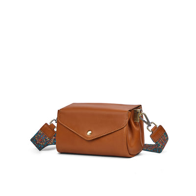 Top Grain Leather Minimalist Crossbody Bag