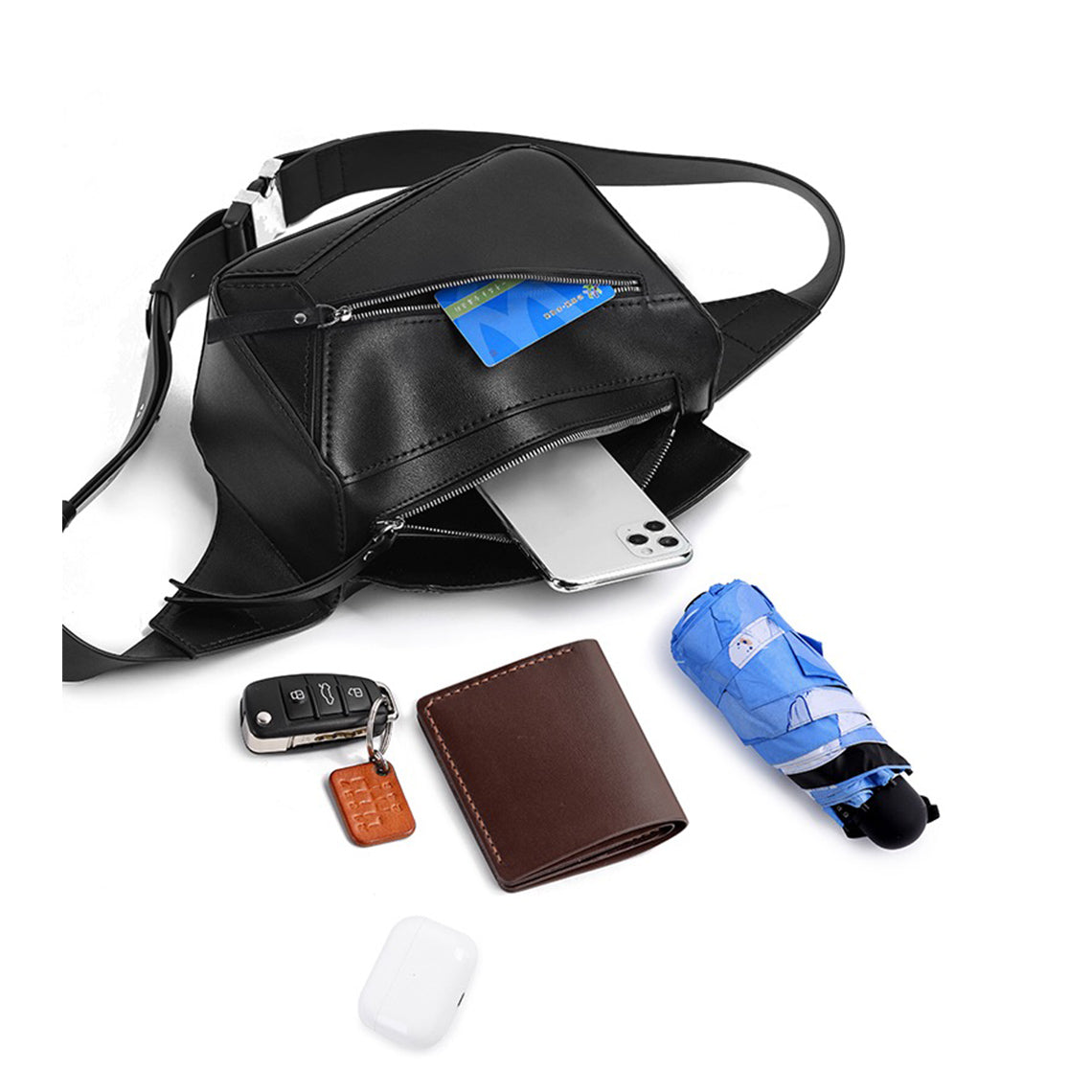 POPSEWING® Leather Men Puzzle Crossbody Shoulder Bag DIY Kit | 25% Price Drop at Checkout