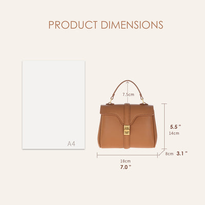 POPSEWING® Leather Top Handle Mini Tote Bag DIY Kit