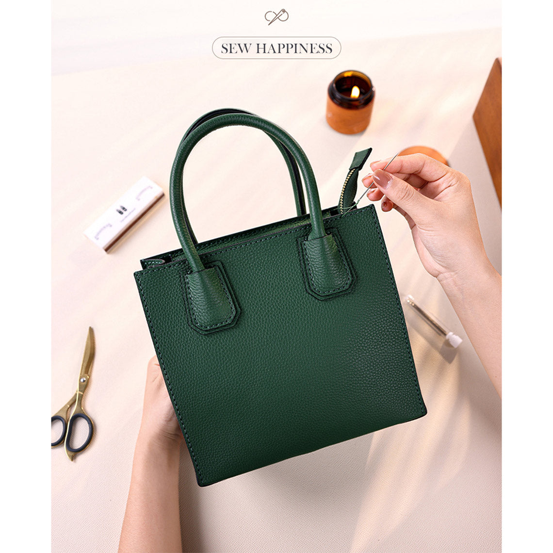Mini Tote Handbag DIY Leather Kit | Make Your Own Tote Bags