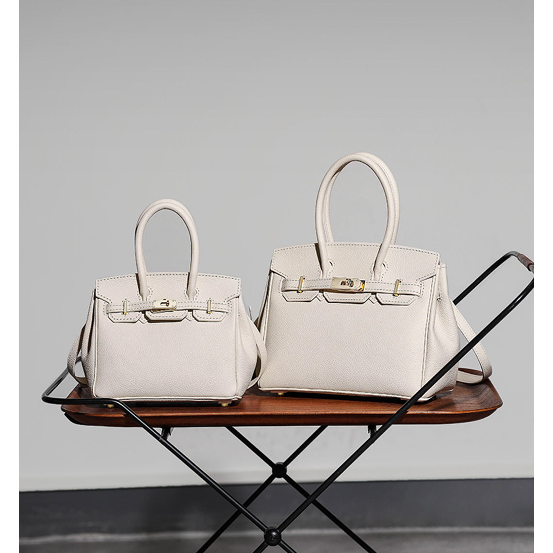 White Birkin Bag | DIY Leather  Bag Kit | Platinum Handbag | POPSEWING™ 