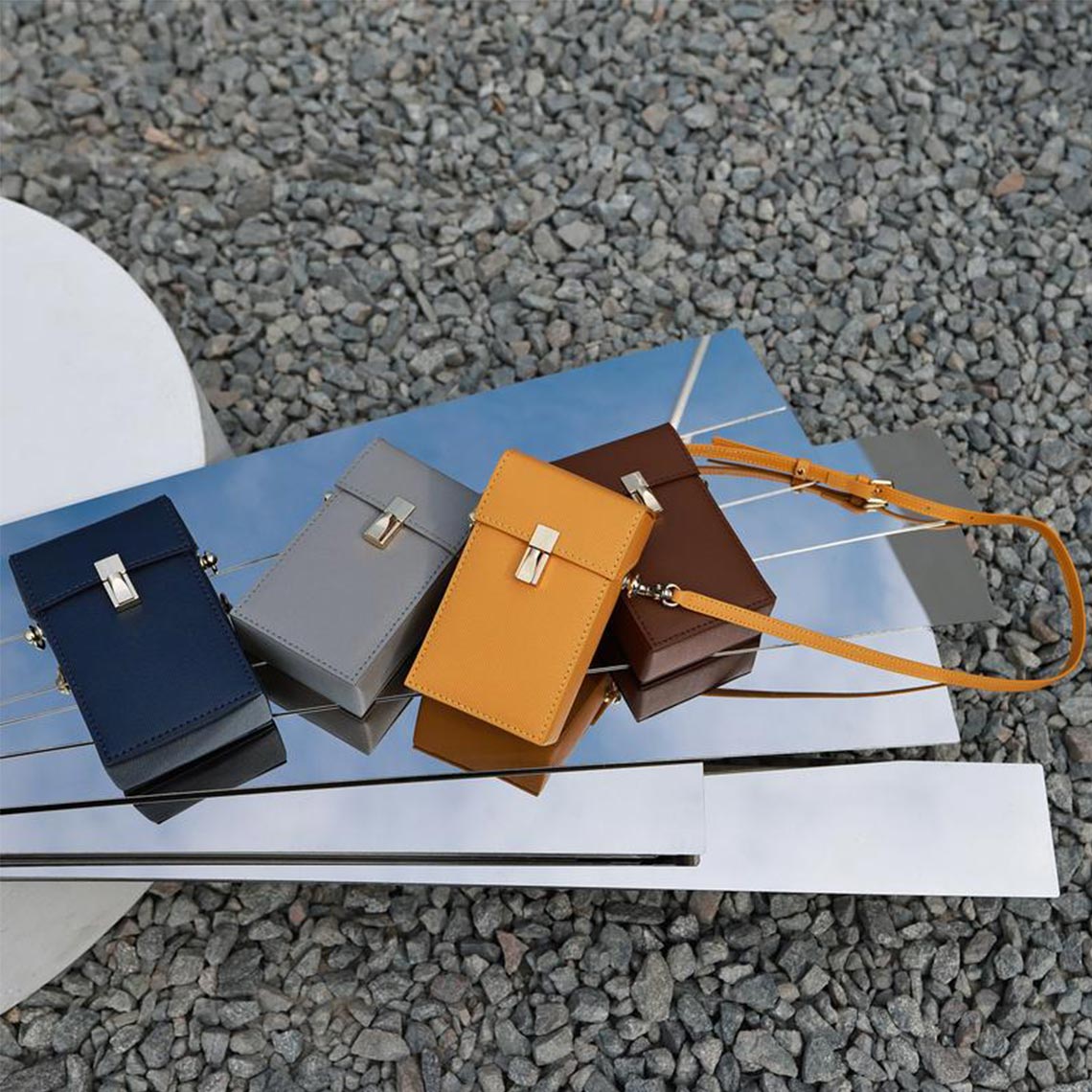 Leather Phone Bag DIY Kit - Blue Pink Blue Brown Purple – POPSEWING®