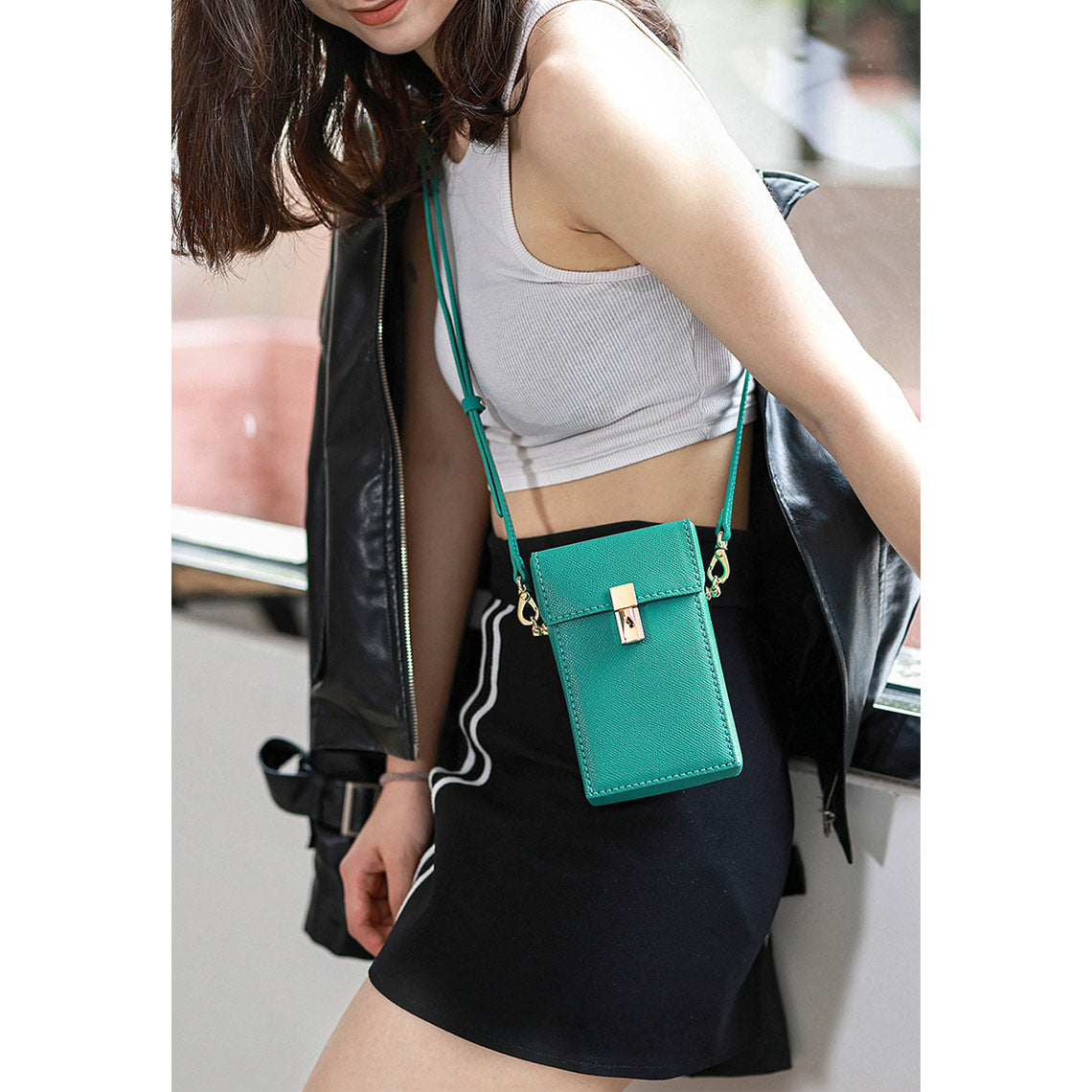 Leather Phone Bag DIY Kit - Blue Pink Blue Brown Purple – POPSEWING®