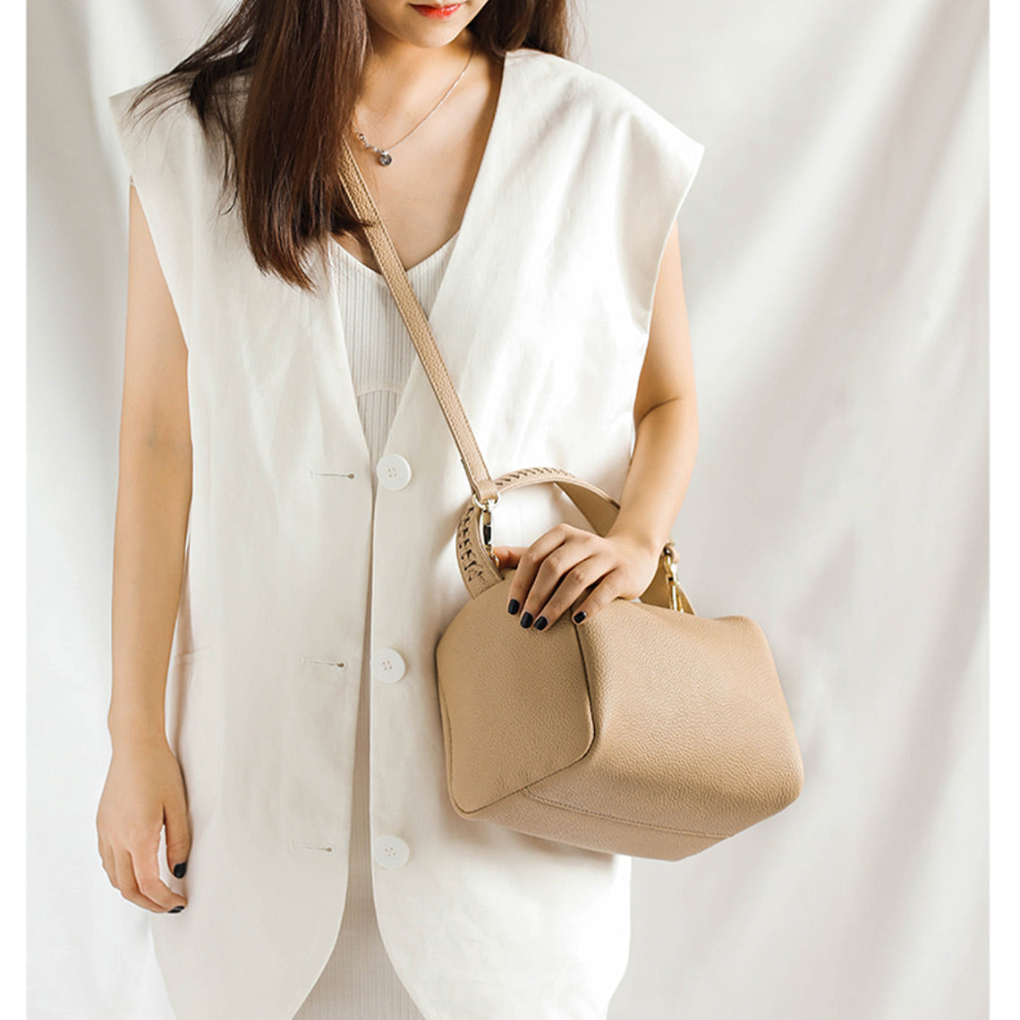 POPSEWING® Top Grain Leather Design Pillow Bag DIY Kit