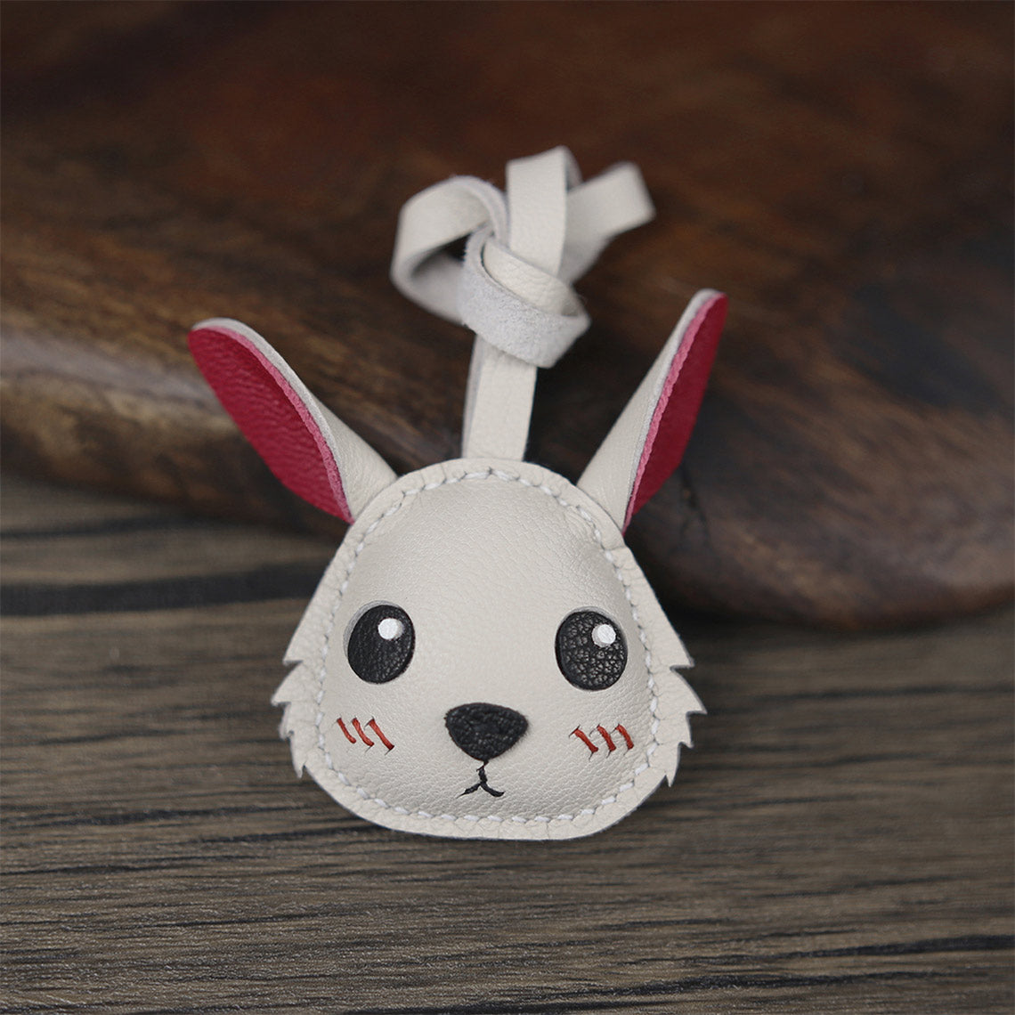 DIY Leathercraft Kits, DIY Kit to Make A Cute Leather Rabbit Charm Keychain - POPSEWING™