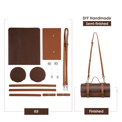 Round Satchel Top Handle Bag DIY kit | POPSEWING™