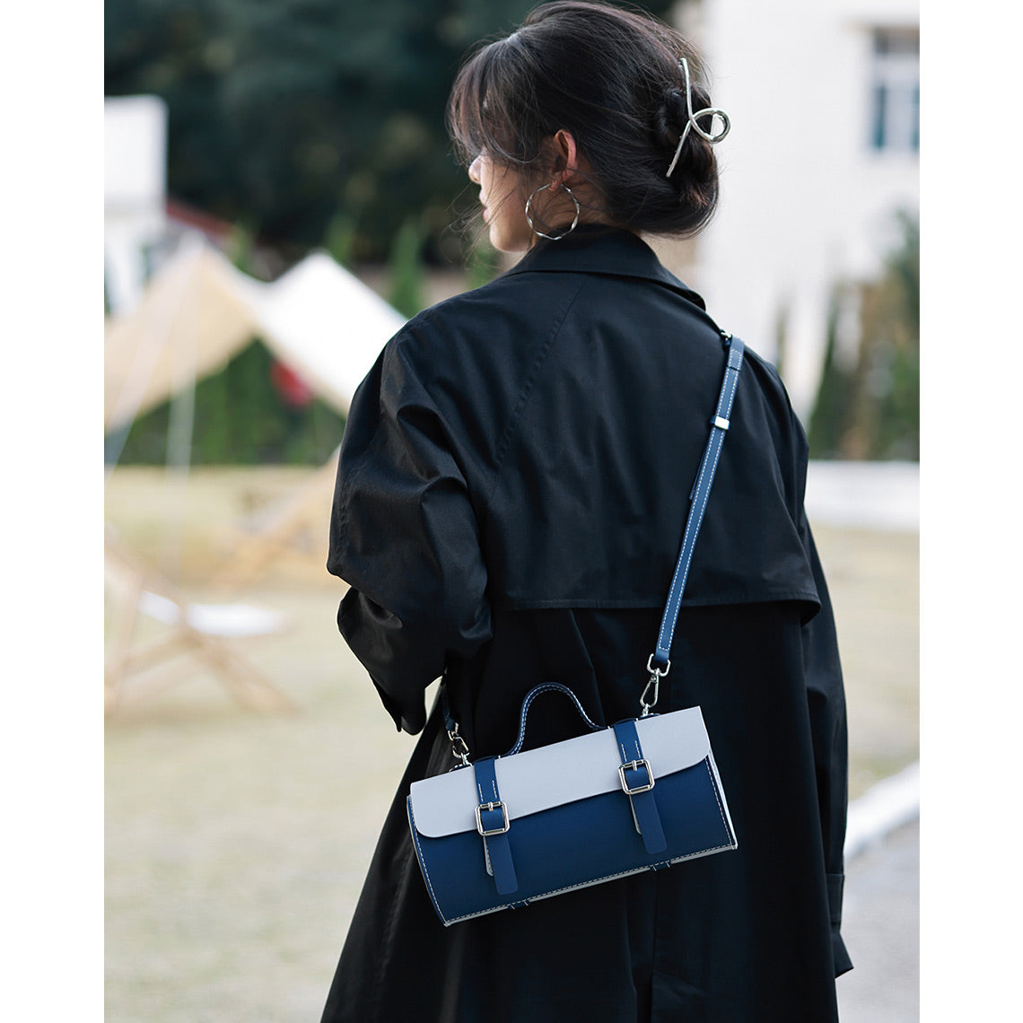Leather Cylinder Satchel Top Handle Bag | DIY Leather Bag kit