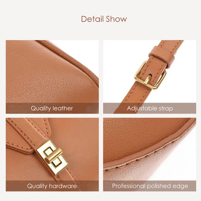 Designer crossbody saddle bag details | Leather bag making | POPSEWING™