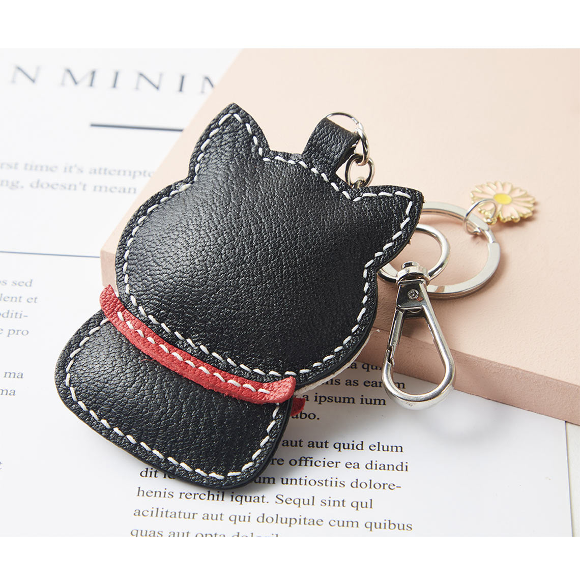 Shiba Inu Dog Leather Keychain Charm Handmade | Handmade Gifts for Adult and Kids