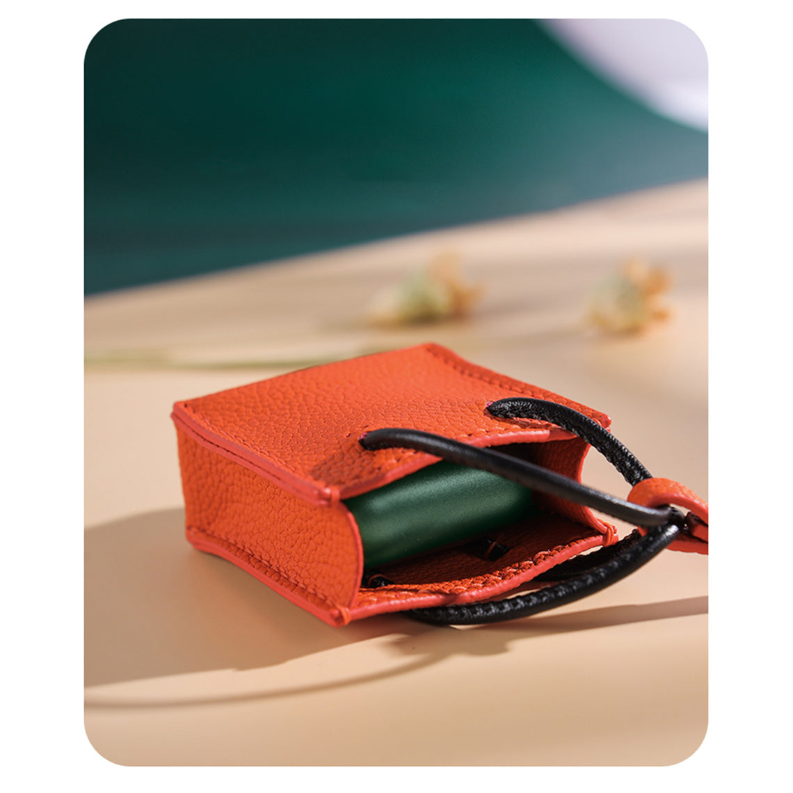 Designer tote bag charm | Handmade purse charm, Airpods holder/earphones protective case