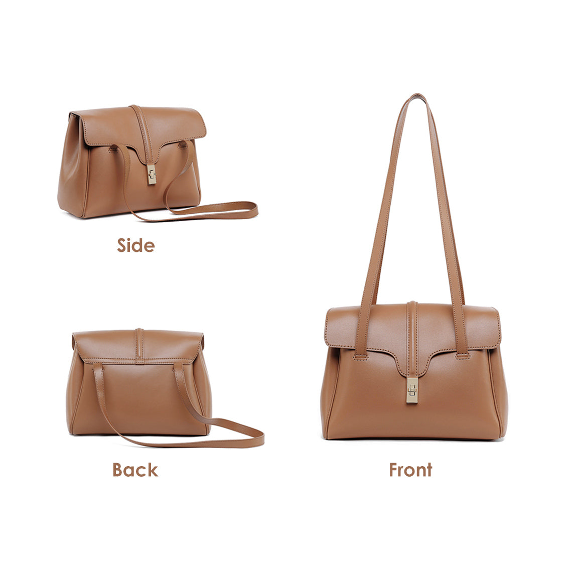 Leather Designer Supple Tote Bag DIY Kit - Brown & Large – POPSEWING®