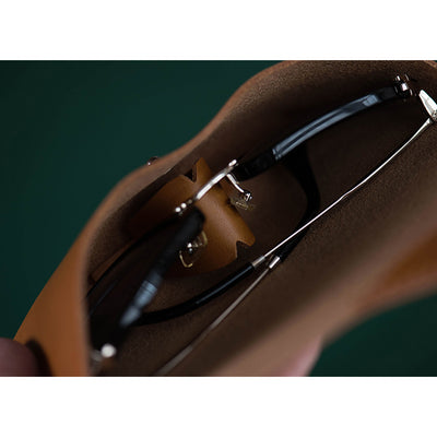 DIY Leather Kit | Handmade Genuine Leather Eyeglasses Case Sunglasses Holder - POPSEWING™
