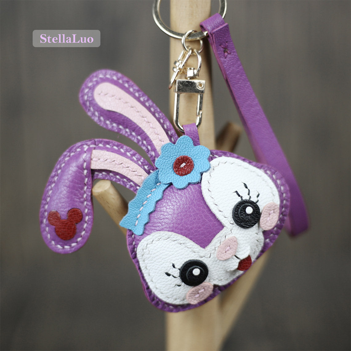 POPSEWING® Leather Lavender Bunny Keychain DIY Kit