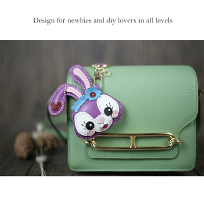 kawaii keychains | Cute bunny keychain diy making kit | POPSEWING™