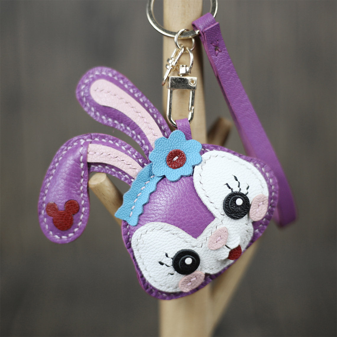 POPSEWING® Leather Lavender Bunny Keychain DIY Kit