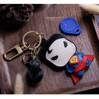 Luxury Design Leather Keychain for Kids and Adult | Leather Bag Charm Handmade - POPSEWING™