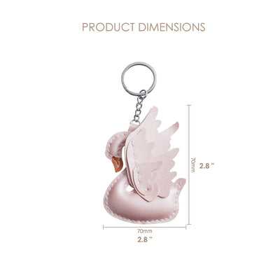 Lambskin Swan Keychain Bag Charm Size - POPSEWING™ 