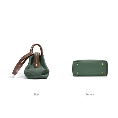 Top Grain Genuine Leather Tote Handbag - POPSEWING™