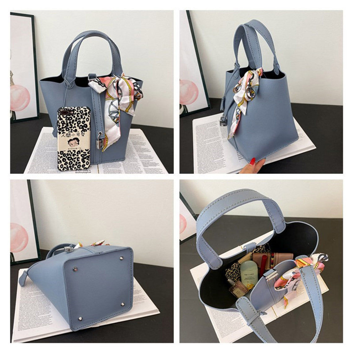 POPSEWING™ Vegan Leather Design Women Totes Bag DIY Kit | Make your own tote bag