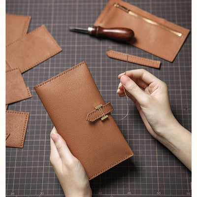 Inspired Bearn Wallet - Brown Wallet for Women | How to make leather Wallet | POPSEWING™