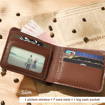 POPSEWING™ Leather  Slim Bifold Wallet | Transverse