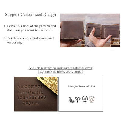 Leather Embossing | Personalized Leather Wallet | Leather Customized Service