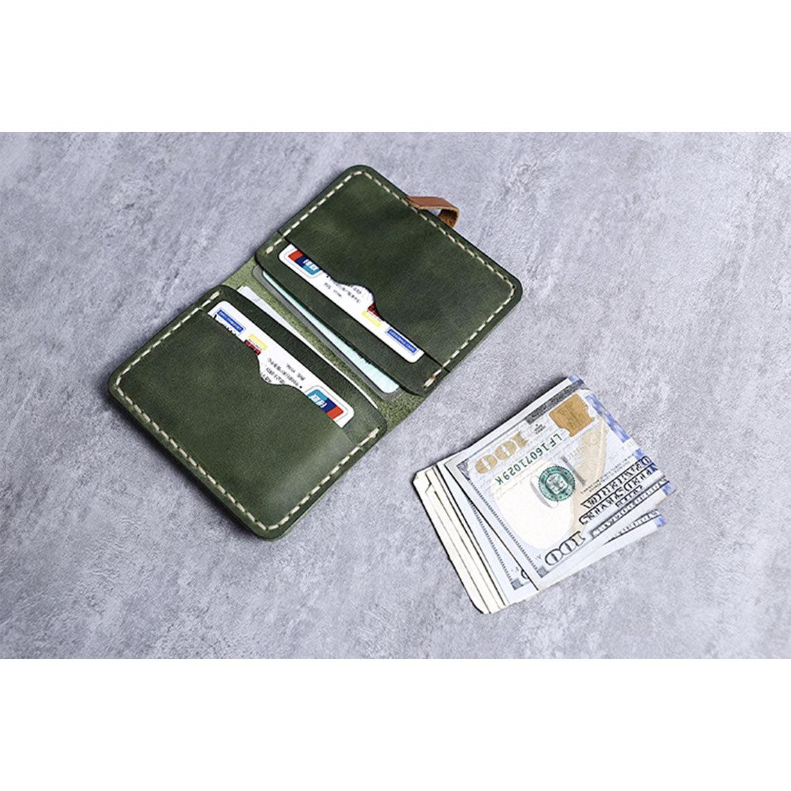 Genuine leather card holder for women | Vintage leather wallet
