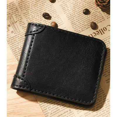 SHIP TO US ONLY | Top Grain Leather Slim Bifold Wallet DIY Kit