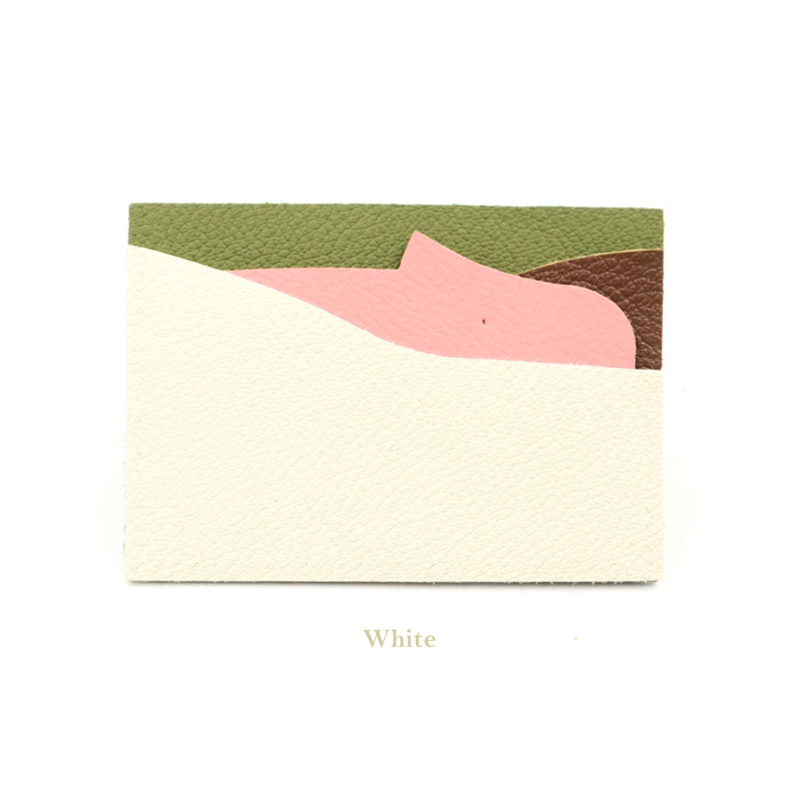 DIY Leather Card Holder Kit | Cute Animal Whale Leather Card Holder Kit in White - POPSEWING™